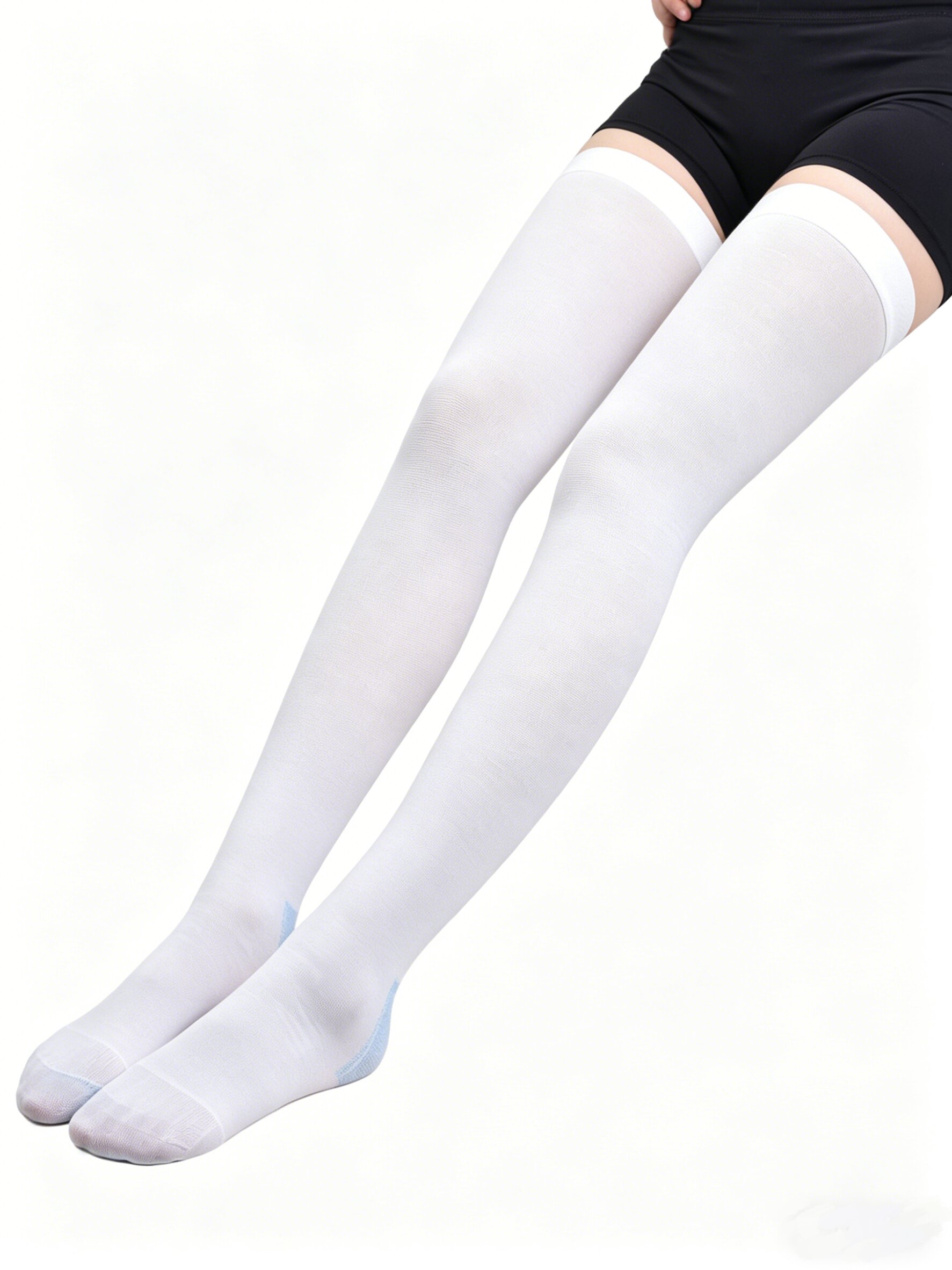Compression Sock Medical - Blue White Graduated Compression Level 2