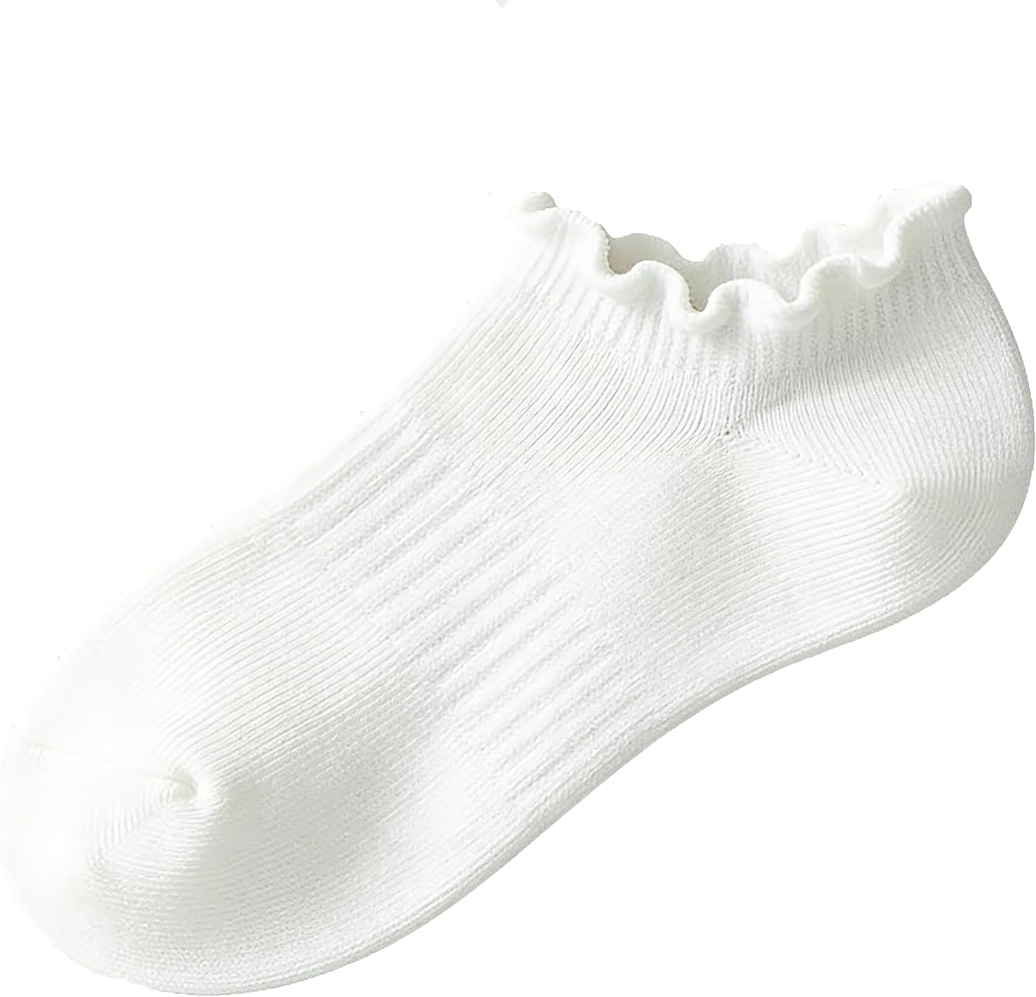 Silk Sock Bamboo - Cute Ruffle Ankle Socks for Women,
