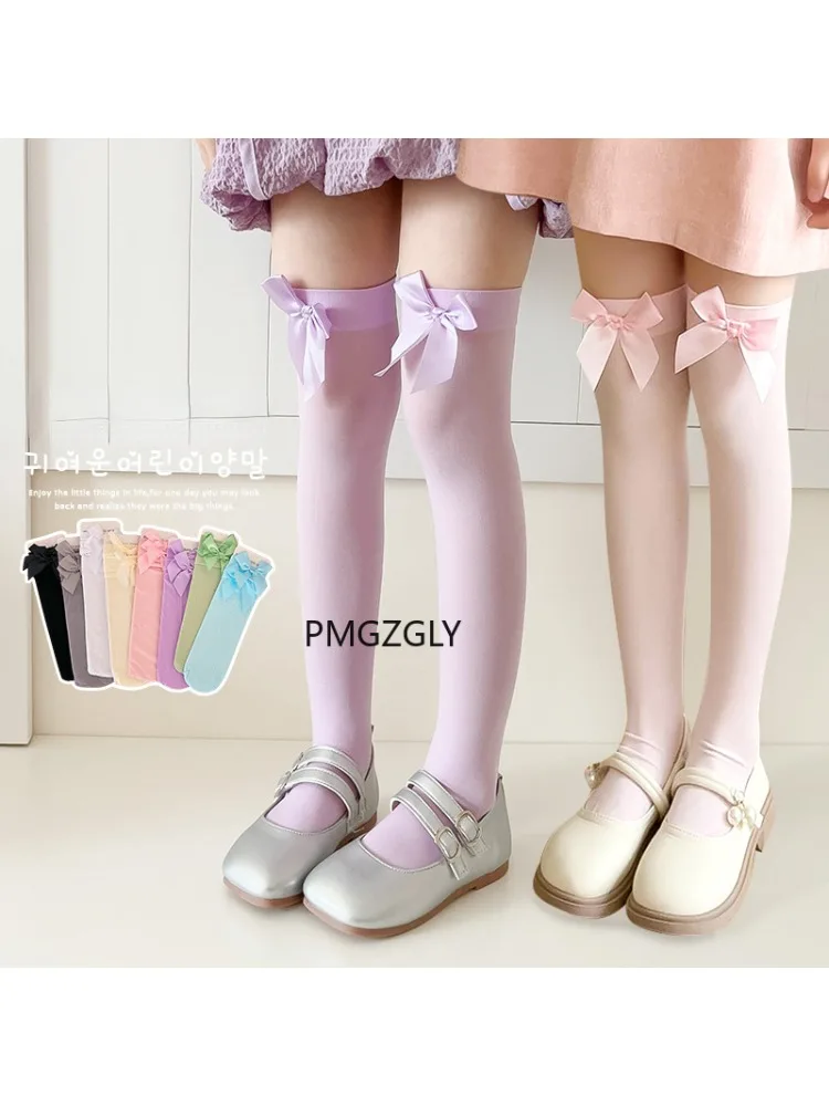 Girls Stockings * Pink Bow Kne – обзор и цена Thigh High Sock Stay Up
