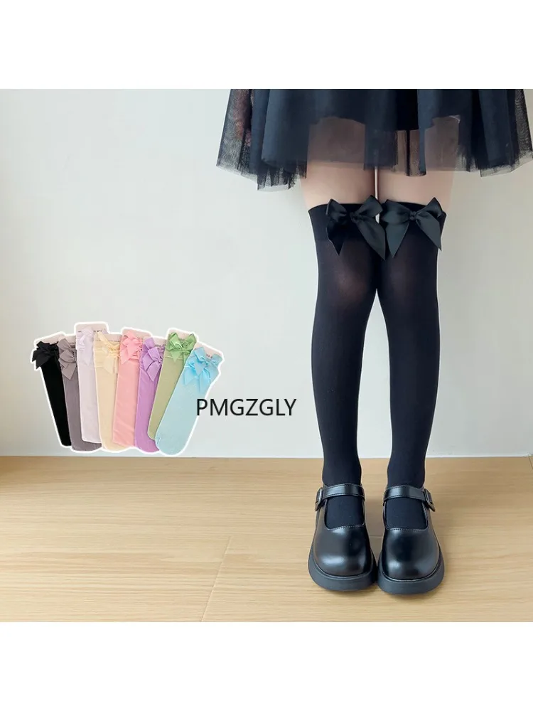 Girls Stockings * Pink Bow Kne – обзор и цена Thigh High Sock Stay Up