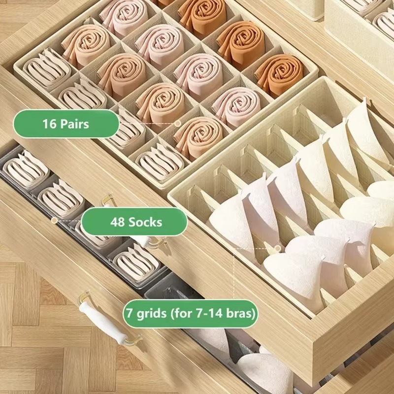 1-2Pcs Non-woven Fabric Underw – обзор и цена Sock Organizer Tray