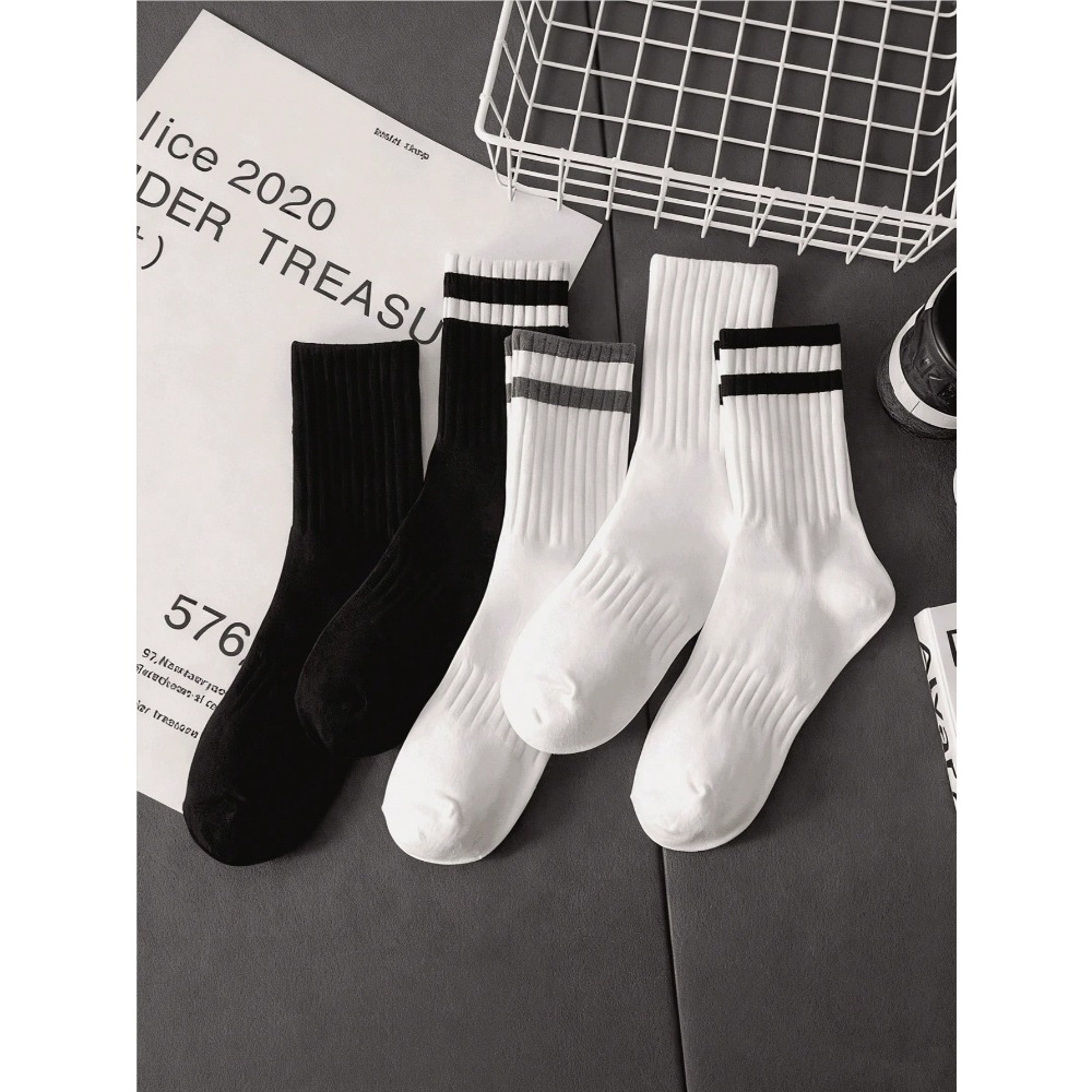 5-Pack Men's Striped Crew Sock – обзор и цена Cotton Crew Sock Pack