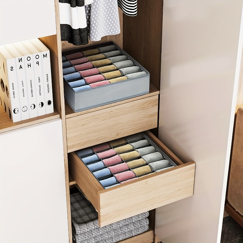 2Pcs 24-Compartment Fabric Soc – обзор и цена Sock Organizer Tray
