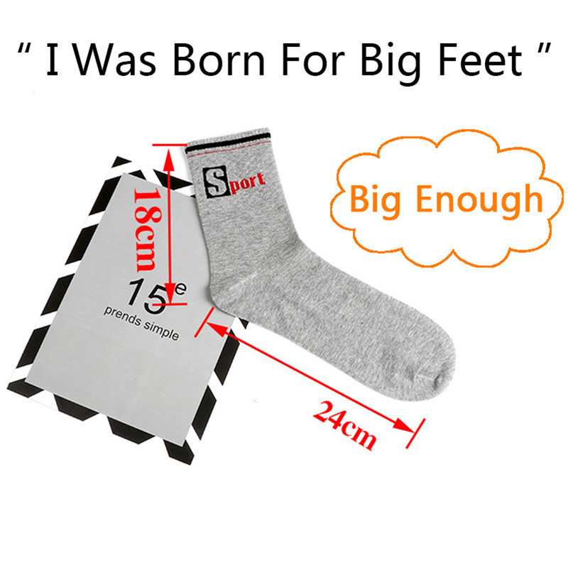 3 Pairs/Pack Big Large Socks E – обзор и цена Cotton Crew Sock Pack