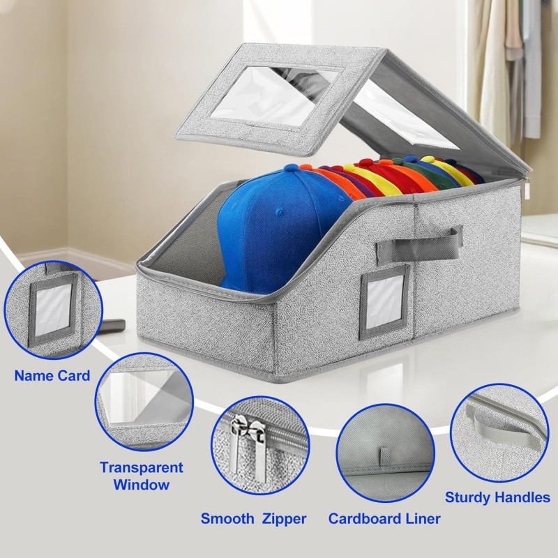 Foldable Zipper Baseball Cap S – обзор и цена Sock Organizer Tray