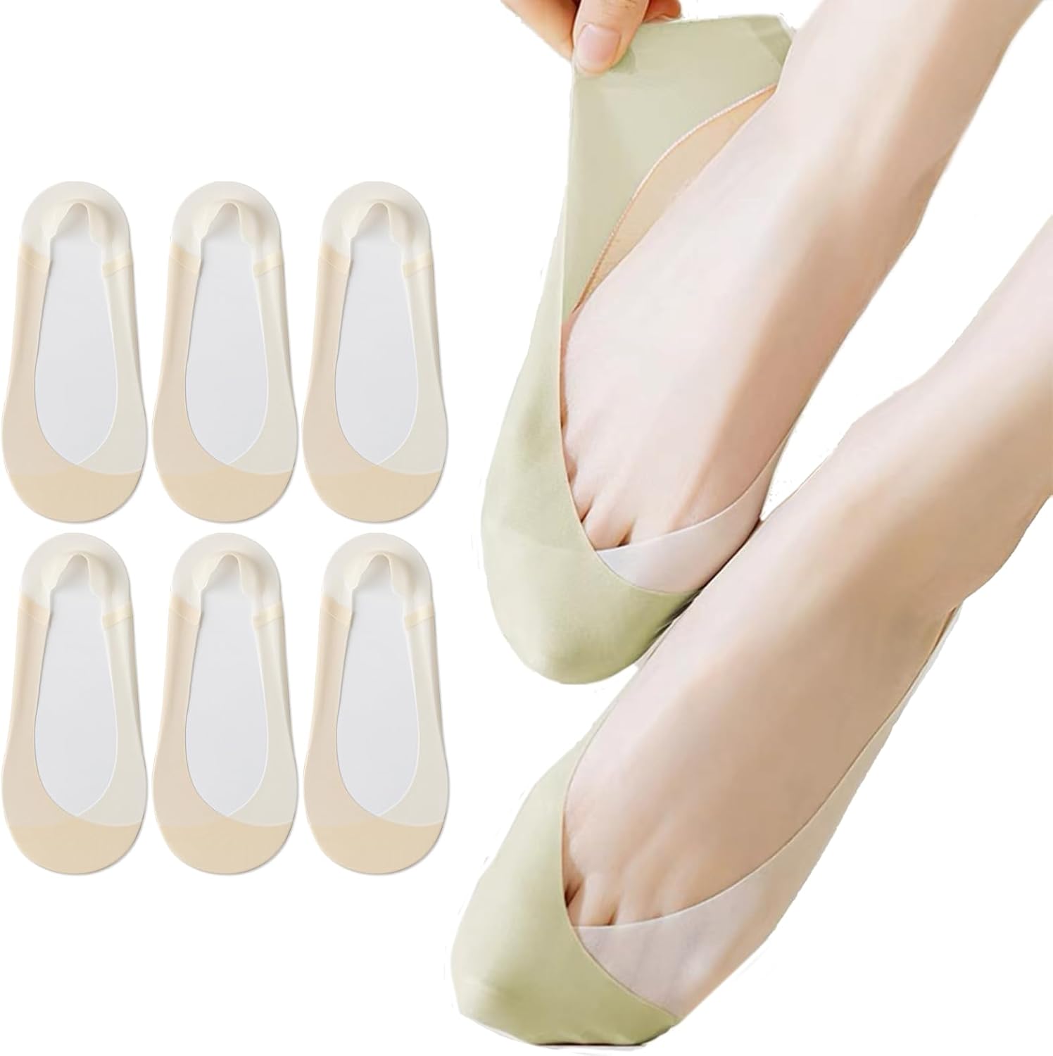 Caudblor 6 Pack Thin No Show S – обзор и цена Invisibility Sock Loafer