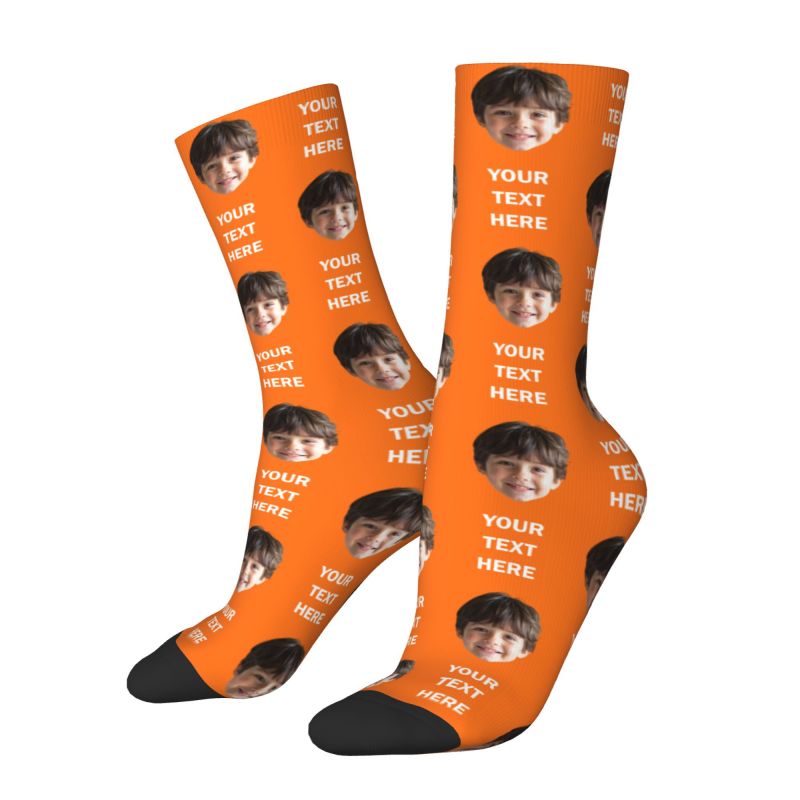 Personalized Photo Text Custom – обзор и цена Dress Sock Men