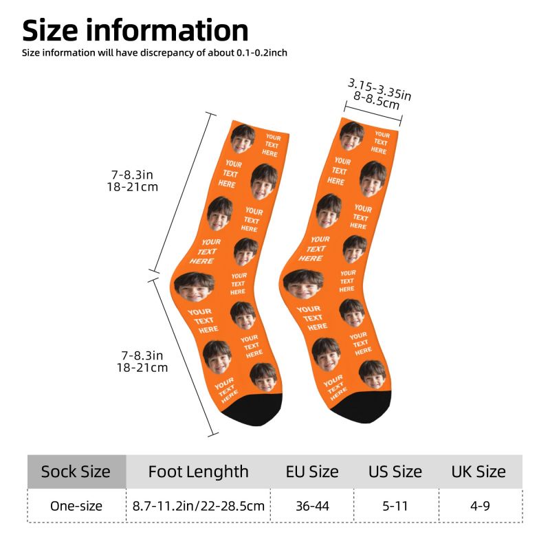 Personalized Photo Text Custom – обзор и цена Dress Sock Men