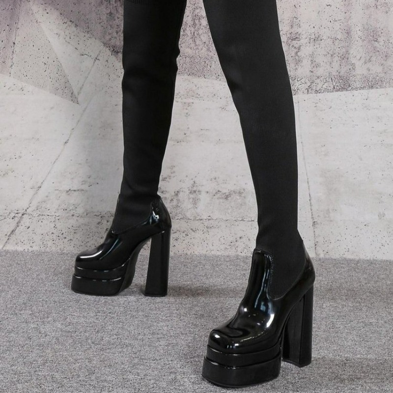Women Boots Platform Over The  – обзор и цена Knee High Sock Women