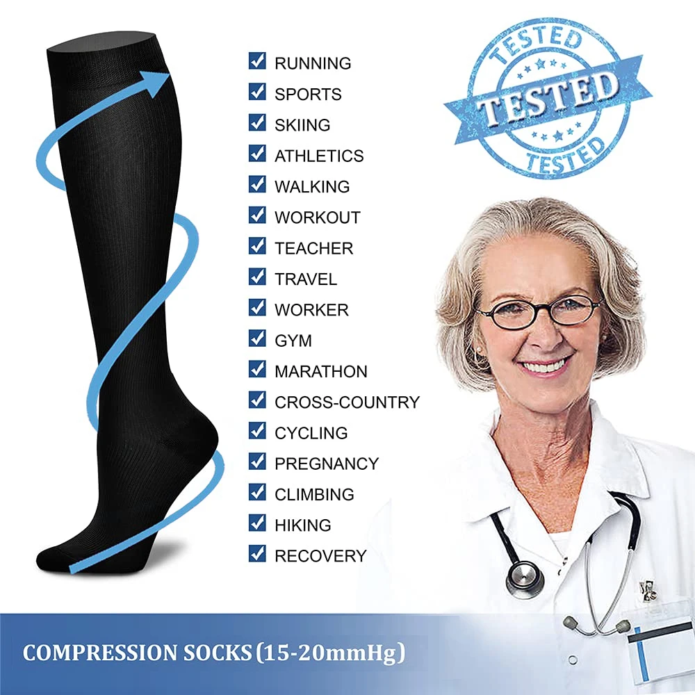 1Pair Women&Men Compression So – обзор и цена Compression Sock Medical