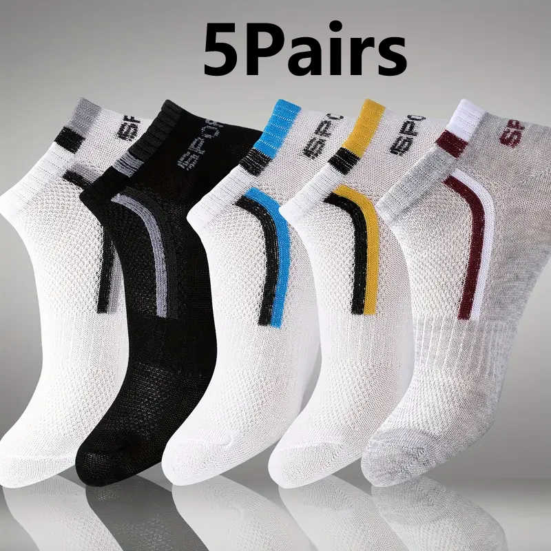 5Pair Men's Anti-Slip Ankle Bo – обзор и цена Ankle Sock Low Cut