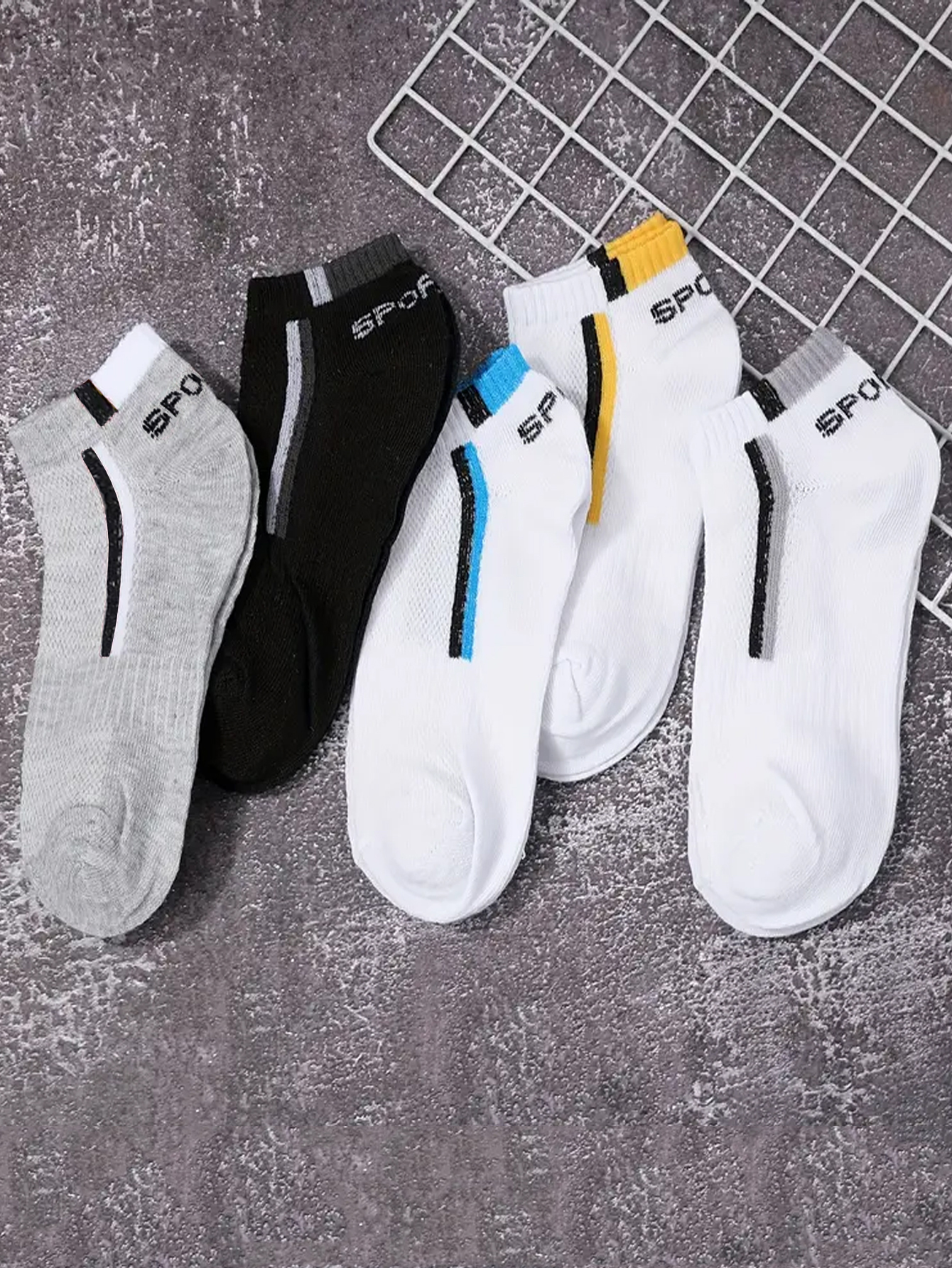 5Pair Men's Anti-Slip Ankle Bo – обзор и цена Ankle Sock Low Cut