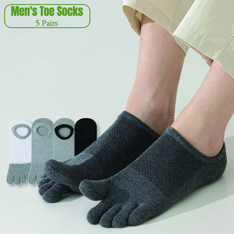 5 Pairs Men's No Show Toe Sock – обзор и цена Toe Sock Split