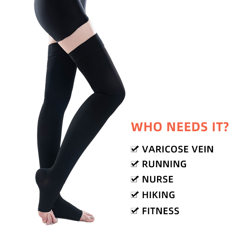 1Pair Thigh High Open Toe Medi – обзор и цена Compression Sock Medical