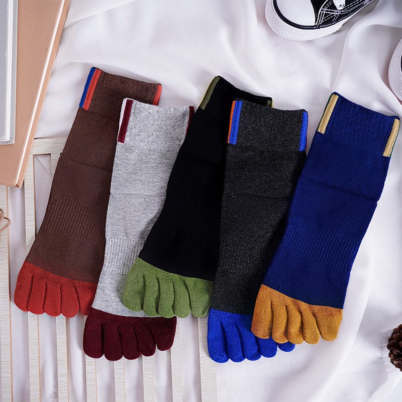 5 Pair Men's Casual Five-Toe C – обзор и цена Toe Sock Split