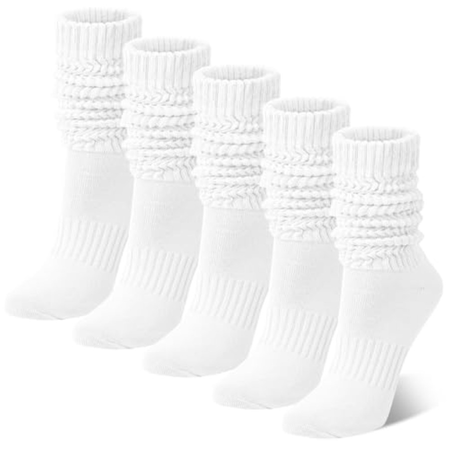 Chalier 5 Pairs Slouchy Socks  – обзор и цена Boot Sock Slouchy