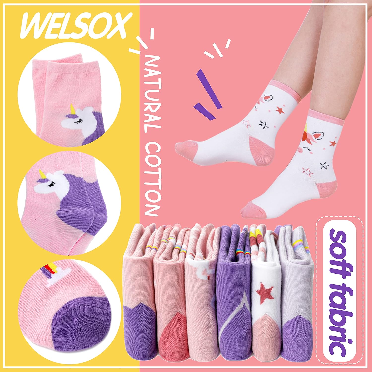 Unicorn Socks Gifts for Girls  – обзор и цена Silk Sock Bamboo