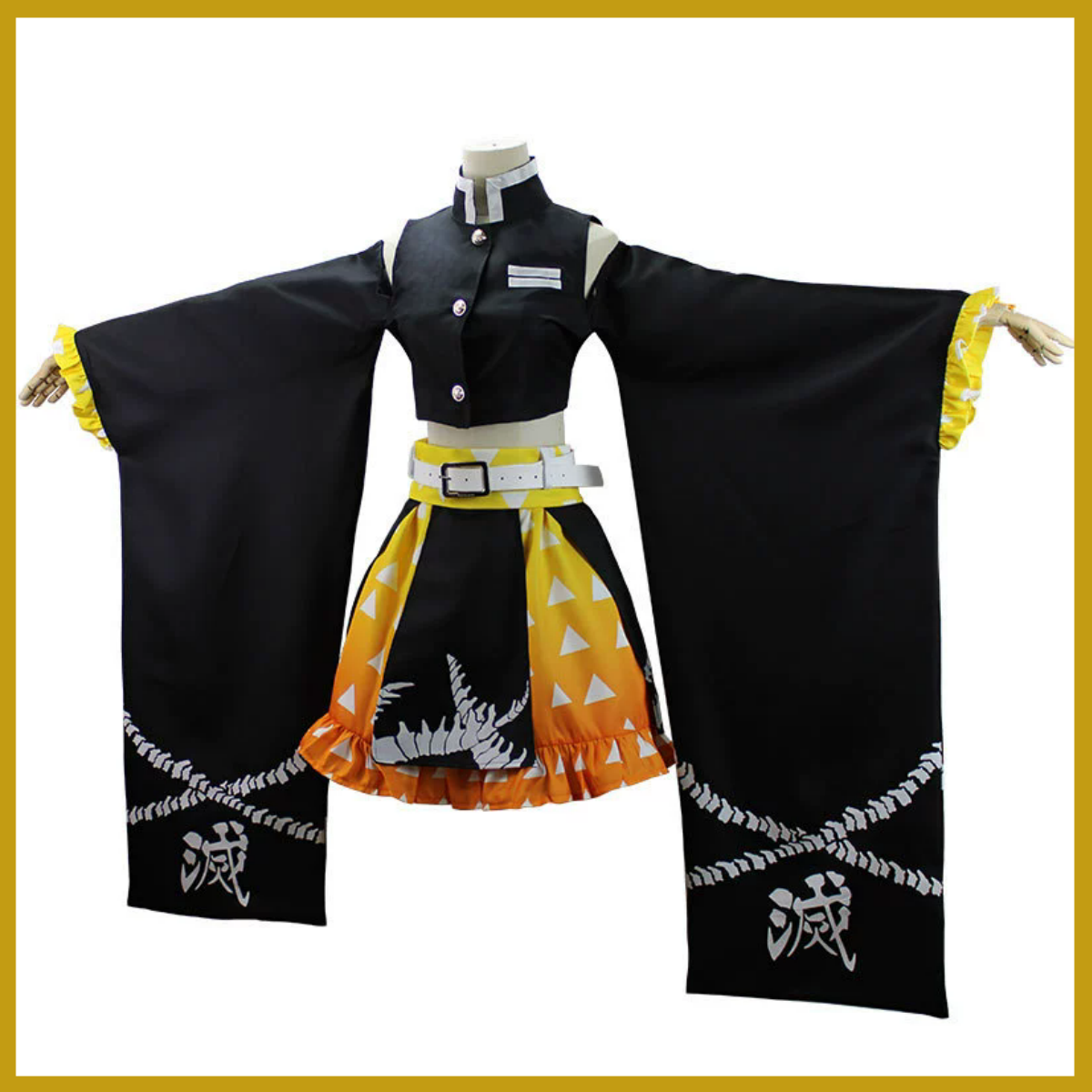Anime Agatsuma Zenitsu Cosplay – обзор и цена Dress Sock Men