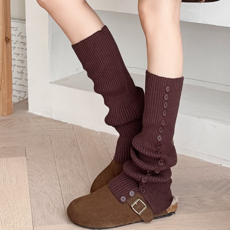 ​New Women's Button Detail Slo – обзор и цена Boot Sock Slouchy