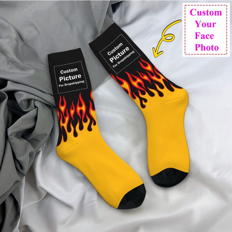 Personalized Custom Photo Logo – обзор и цена Dress Sock Men