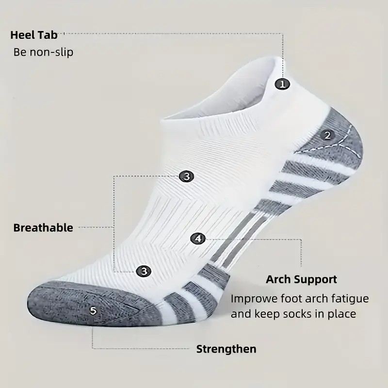 12 Pairs Men Breathable Sports – обзор и цена Ankle Brace Sock