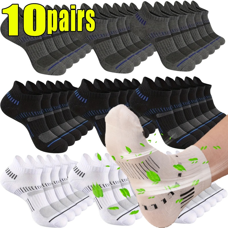 1-10pairs Breathable Mesh Men  – обзор и цена Ankle Sock Low Cut