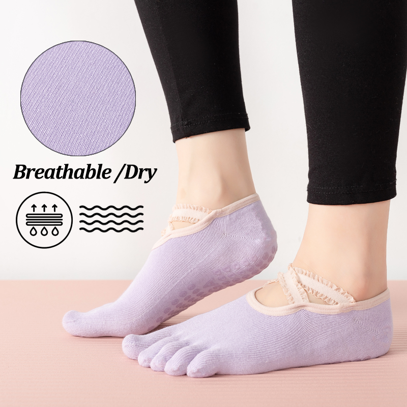 Ladies Non-Slip Pilates Socks  – обзор и цена No Show Sock Women