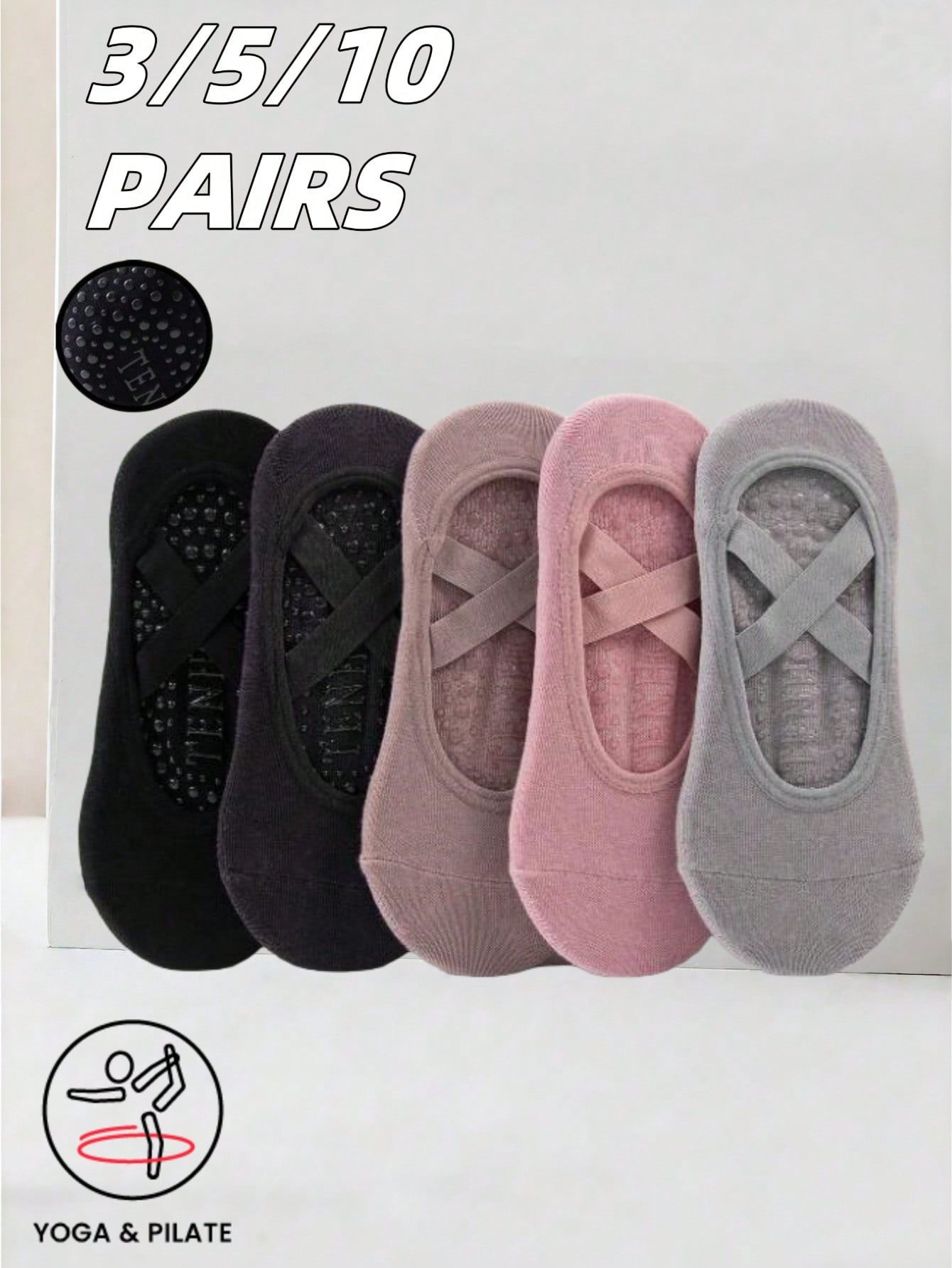 Anti-slip silicone sole yoga s – обзор и цена Grip Sock Yoga
