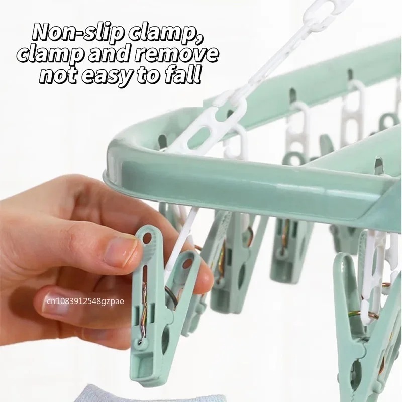 32 Clips Folding Clothes Dryer – обзор и цена Sock Organizer Tray