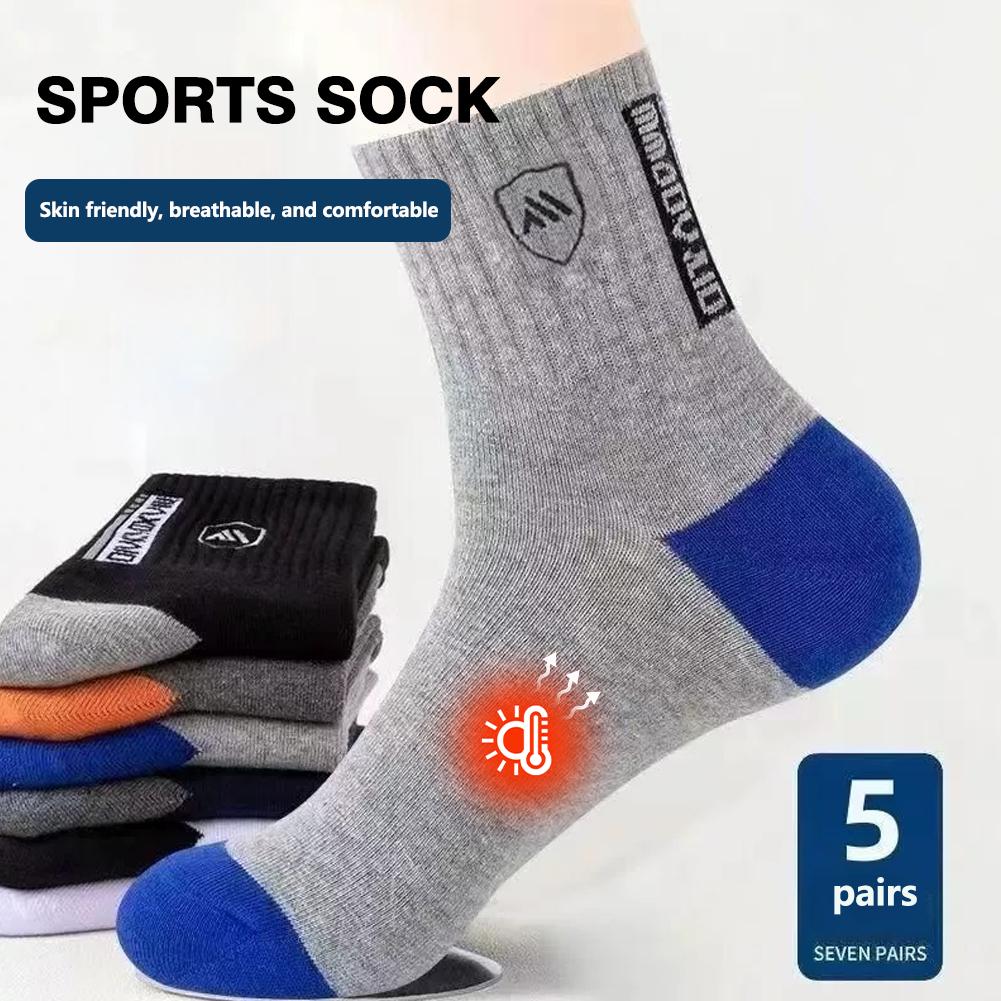 5 Pairs Men's Anti Odor & Anti – обзор и цена Cotton Crew Sock Pack