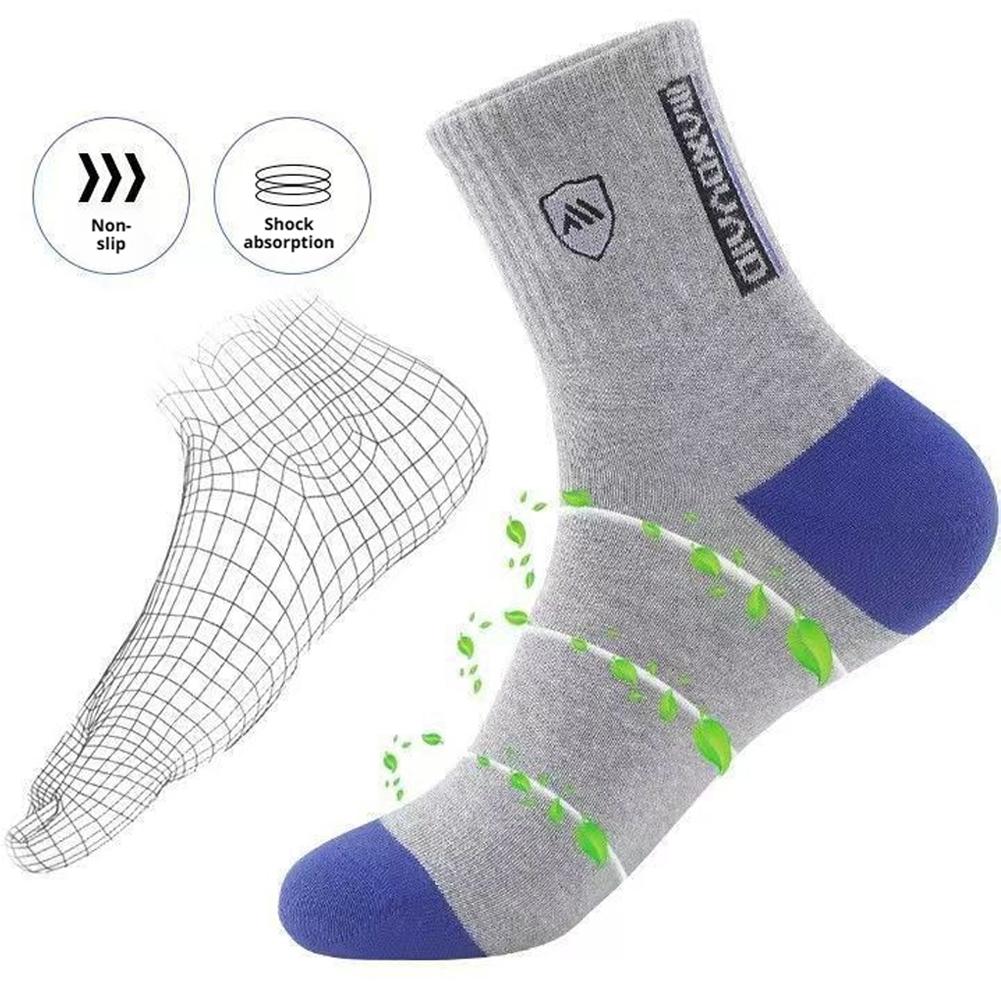 5 Pairs Men's Anti Odor & Anti – обзор и цена Cotton Crew Sock Pack