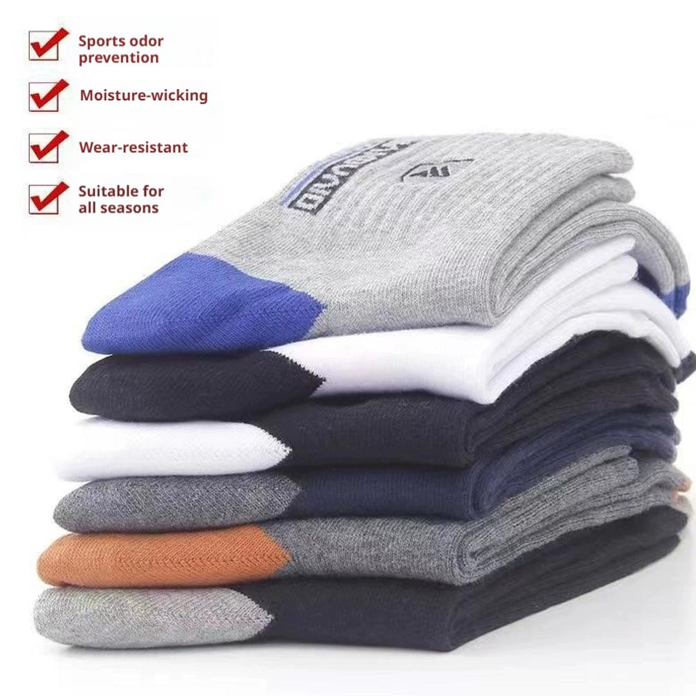5 Pairs Men's Anti Odor & Anti – обзор и цена Cotton Crew Sock Pack