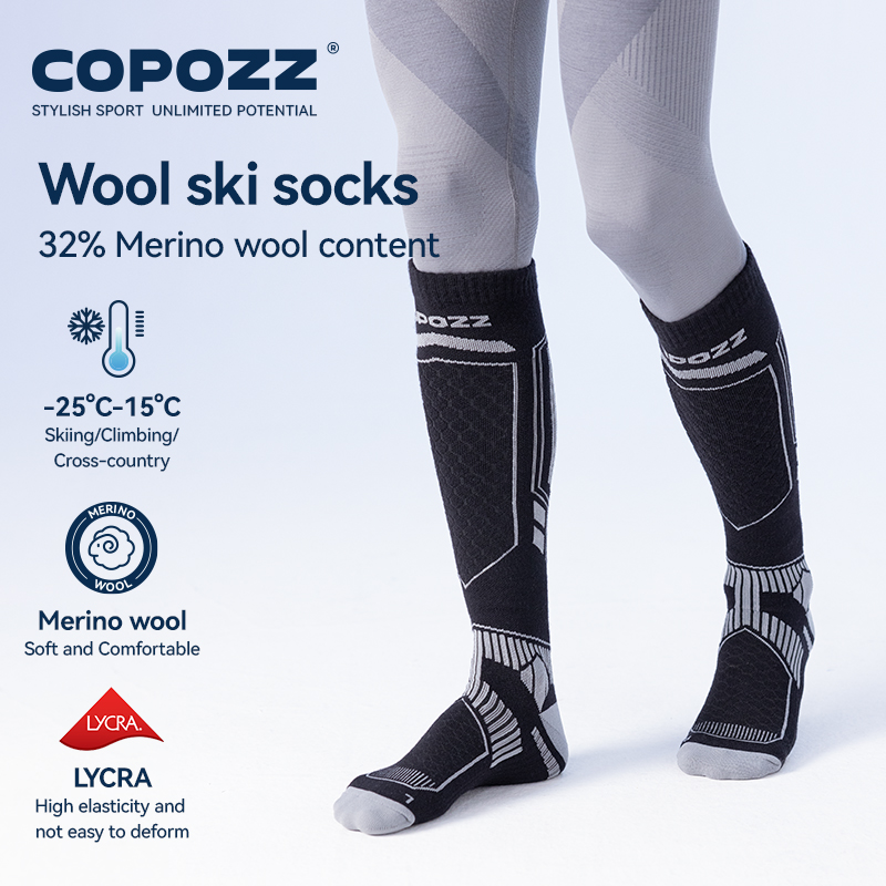 COPOZZ Merino Wool Winter Ski  – обзор и цена Thermal Sock Winter