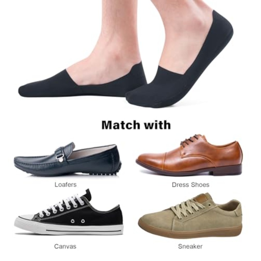 No Show Socks Men Nylon Non Sl – обзор и цена Invisibility Sock Loafer
