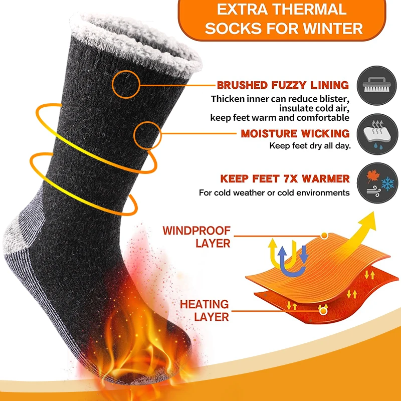 3Pairs High-Quality Thicken Wi – обзор и цена Thermal Sock Winter