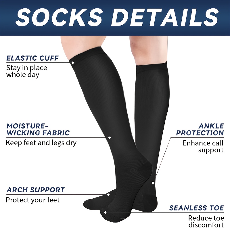6 Pairs Mid-Calf Compression S – обзор и цена Wool Hiking Sock