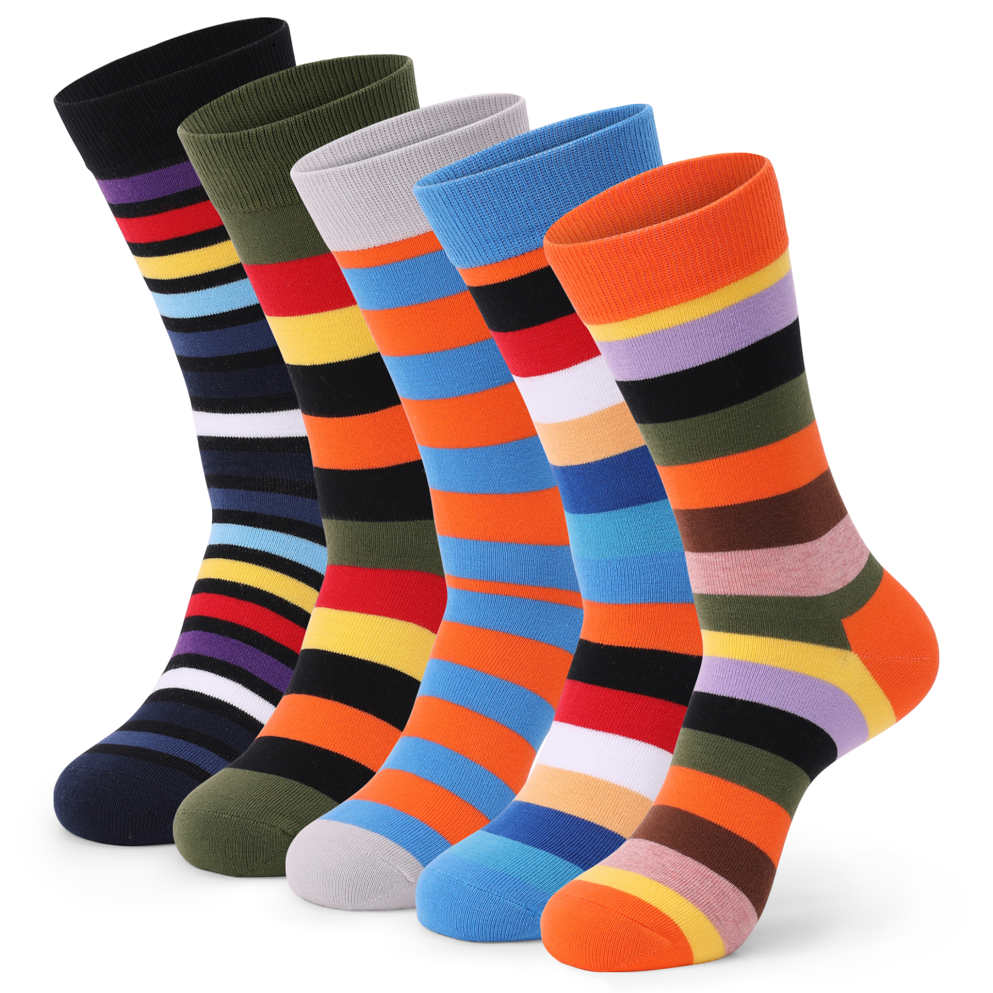 5Pairs Mens Fun Dress Socks, P – обзор и цена Cotton Crew Sock Pack