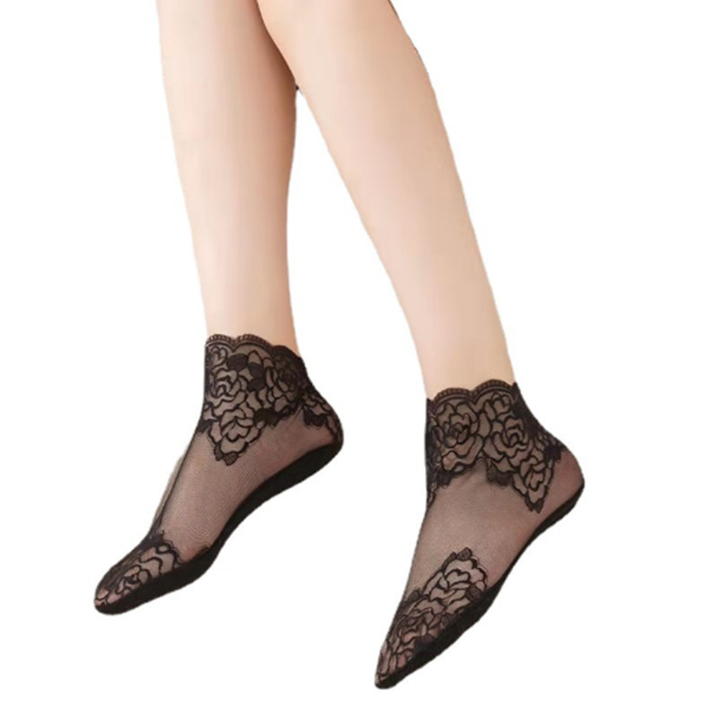woman Lace rose thin socks Loa – обзор и цена Invisibility Sock Loafer
