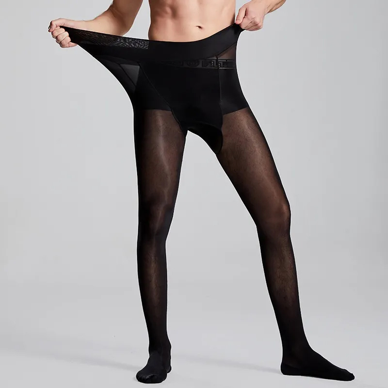 Plus Size Men Sexy Sheer Black – обзор и цена Tights Pantyhose Sheer