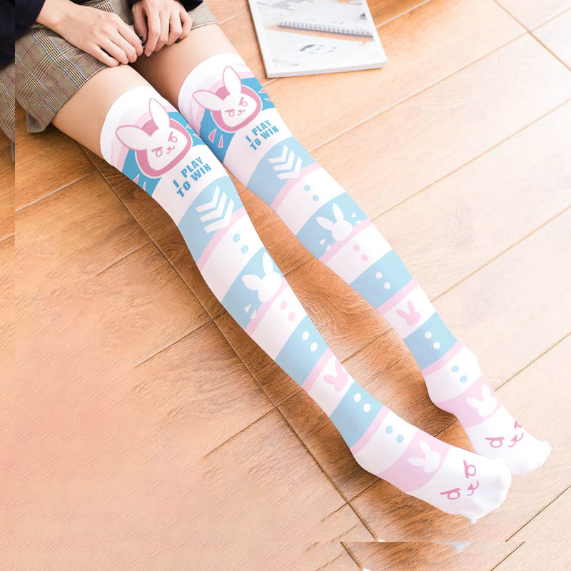 Game OW D.Va Cartoon Printed K – обзор и цена Silk Sock Bamboo
