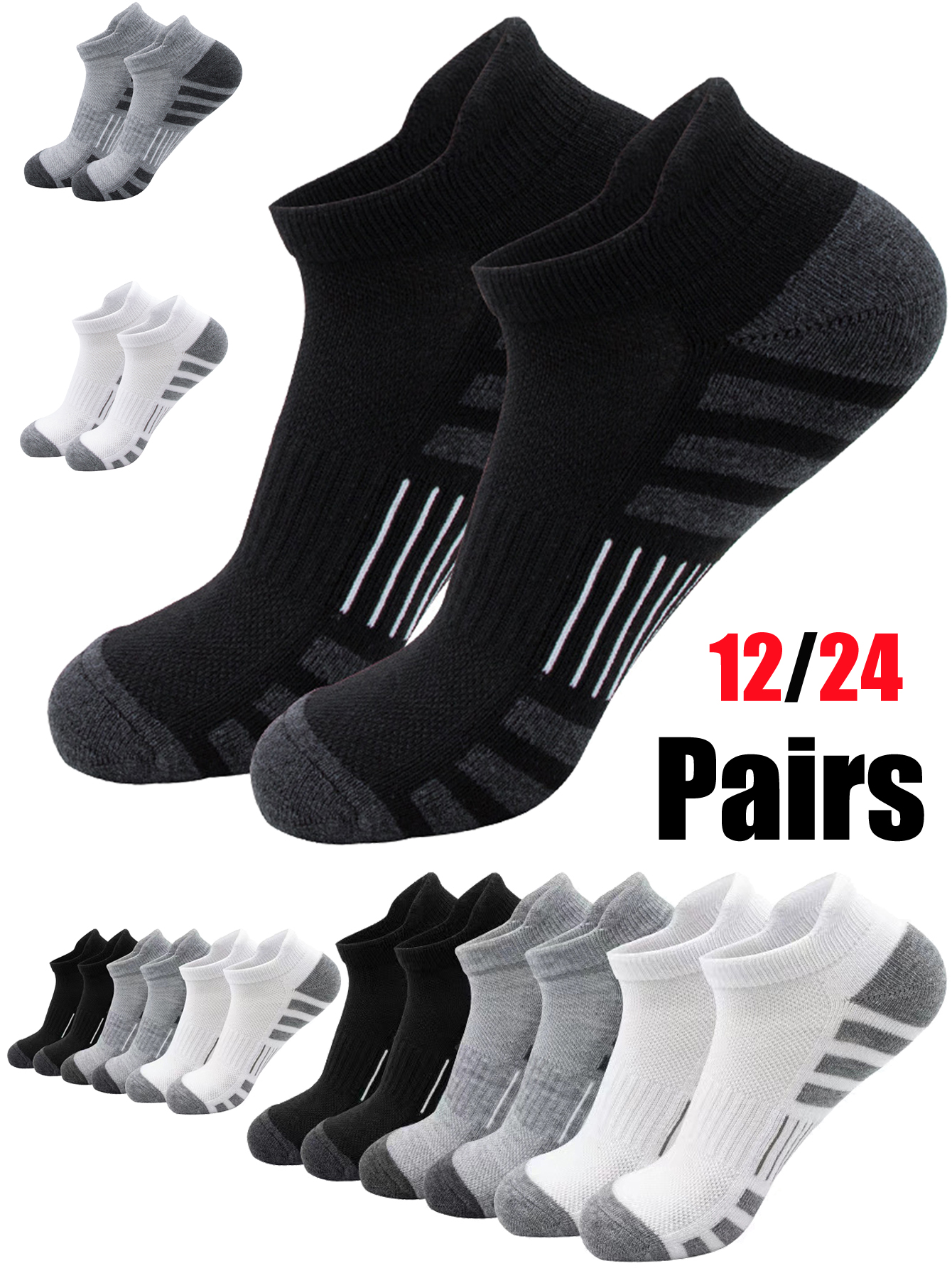 Unisex Low Cut Sports Tab Ankl – обзор и цена Athletic Sock Cushion