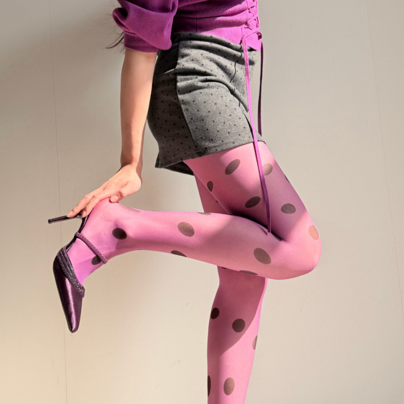Retro Polka Dot Sheer Tights f – обзор и цена Tights Pantyhose Sheer