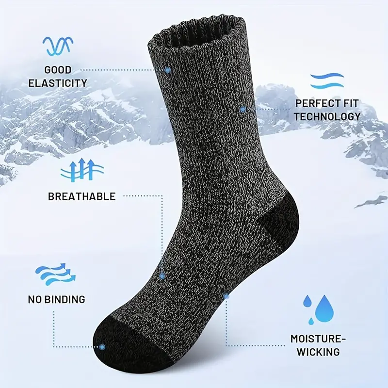 5 Pairs Merino Wool Socks For  – обзор и цена Wool Hiking Sock