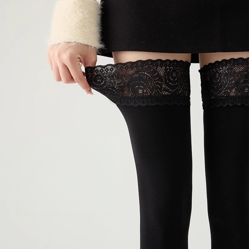100D Sexy Stockings Retro Lace – обзор и цена Thigh High Sock Stay Up
