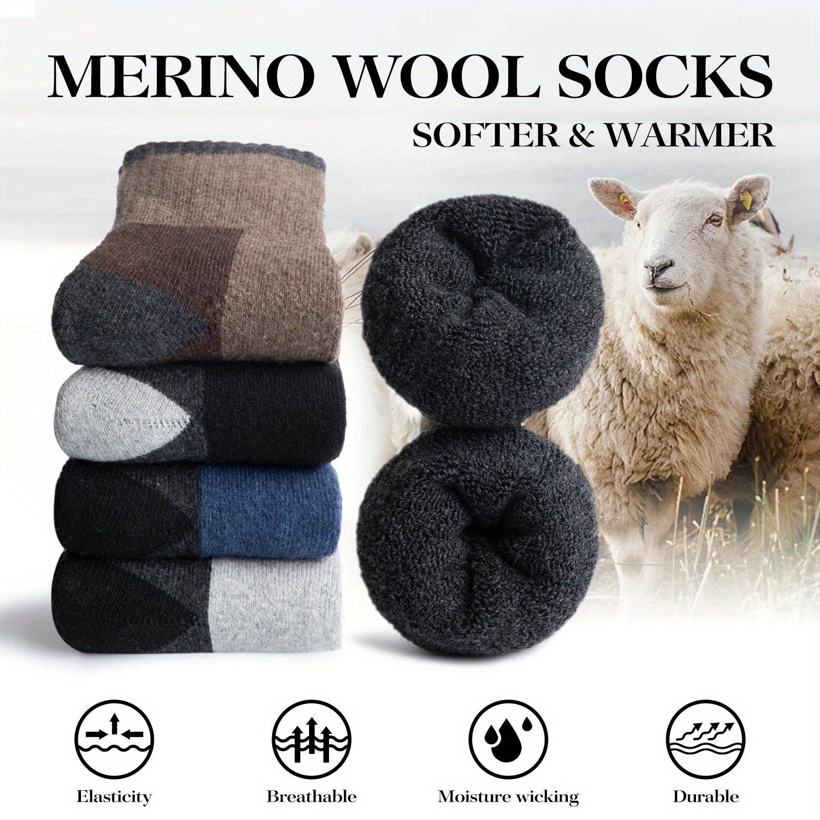 Winter Merino Wool Socks Thick – обзор и цена Wool Hiking Sock