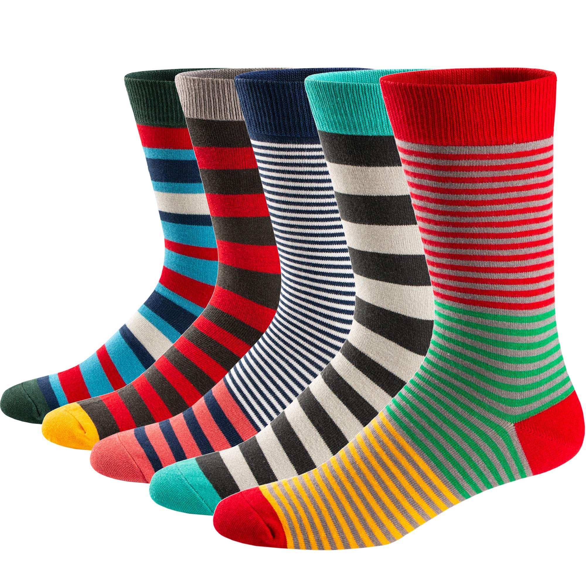 5Pairs Mens Fun Dress Socks, P – обзор и цена Cotton Crew Sock Pack