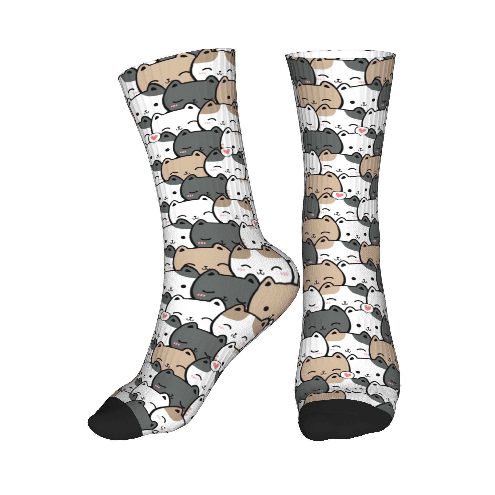 Funny Mens Cute Kitten Cat Doo – обзор и цена Dress Sock Men