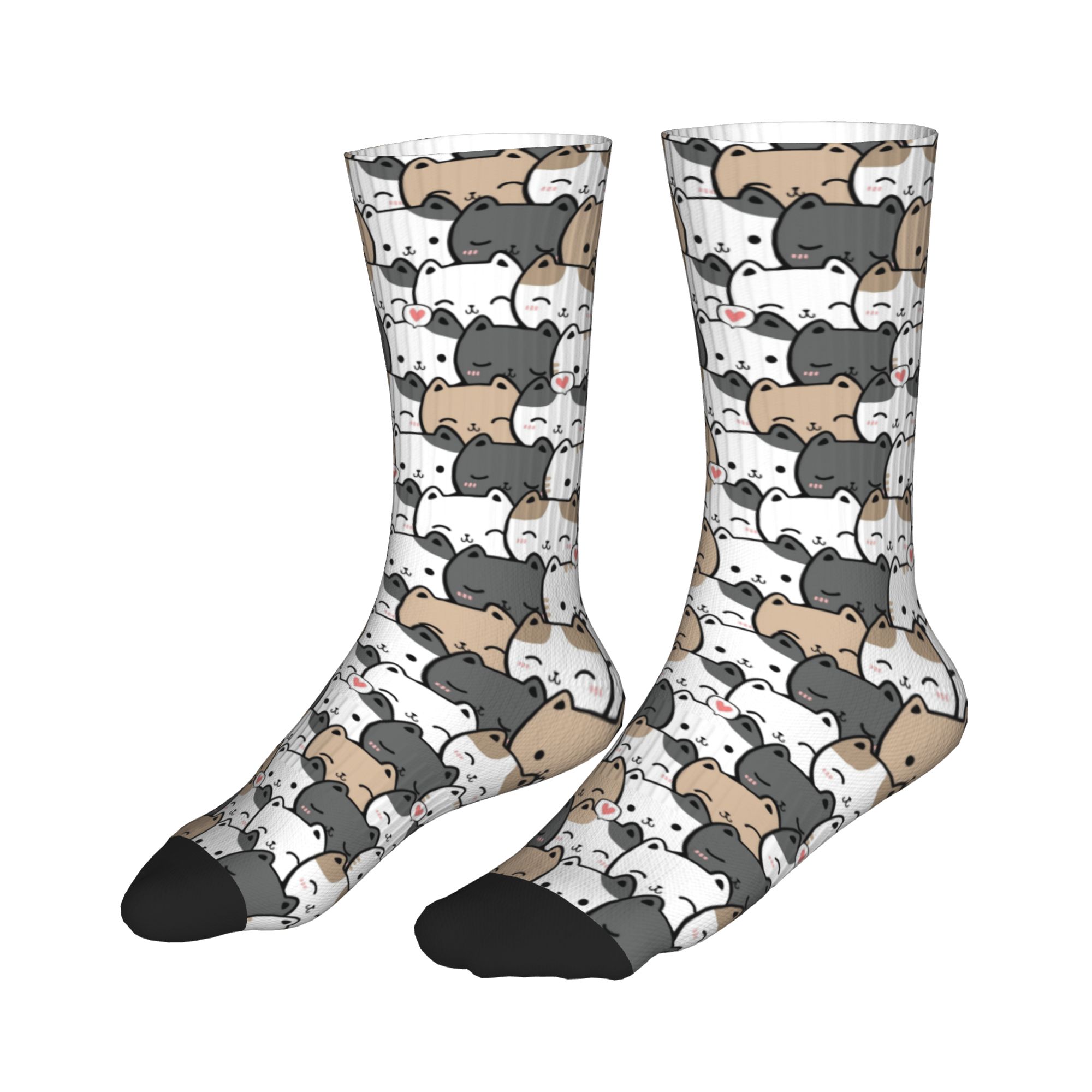 Funny Mens Cute Kitten Cat Doo – обзор и цена Dress Sock Men