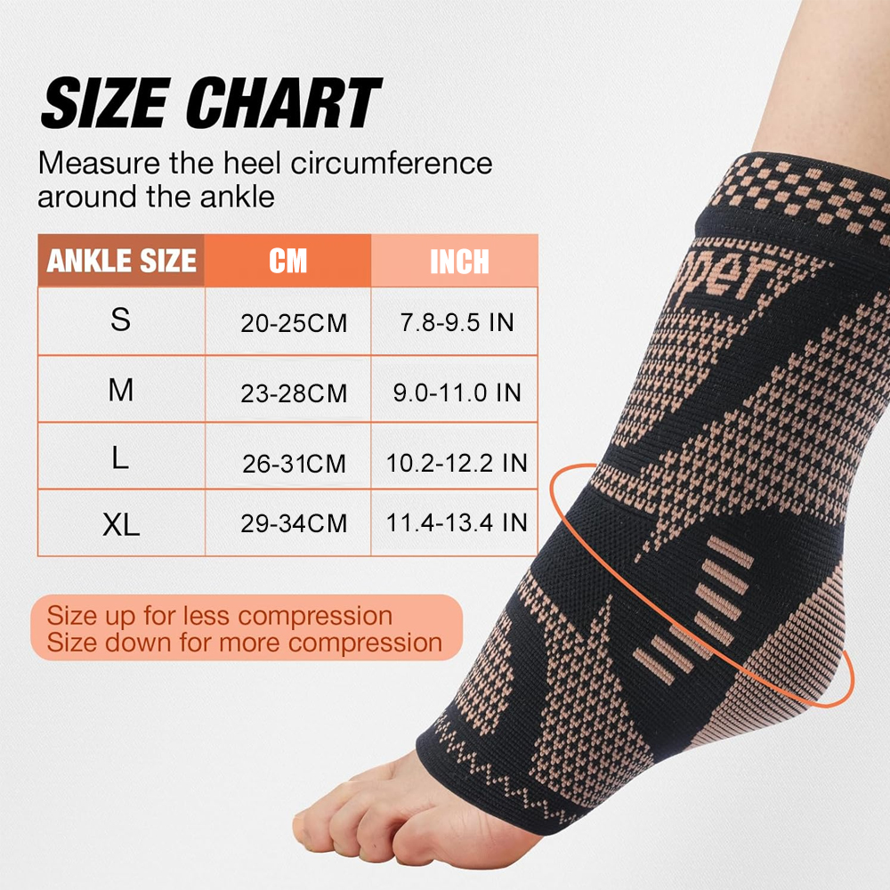 2PCS Copper Ankle Brace Suppor – обзор и цена Ankle Brace Sock