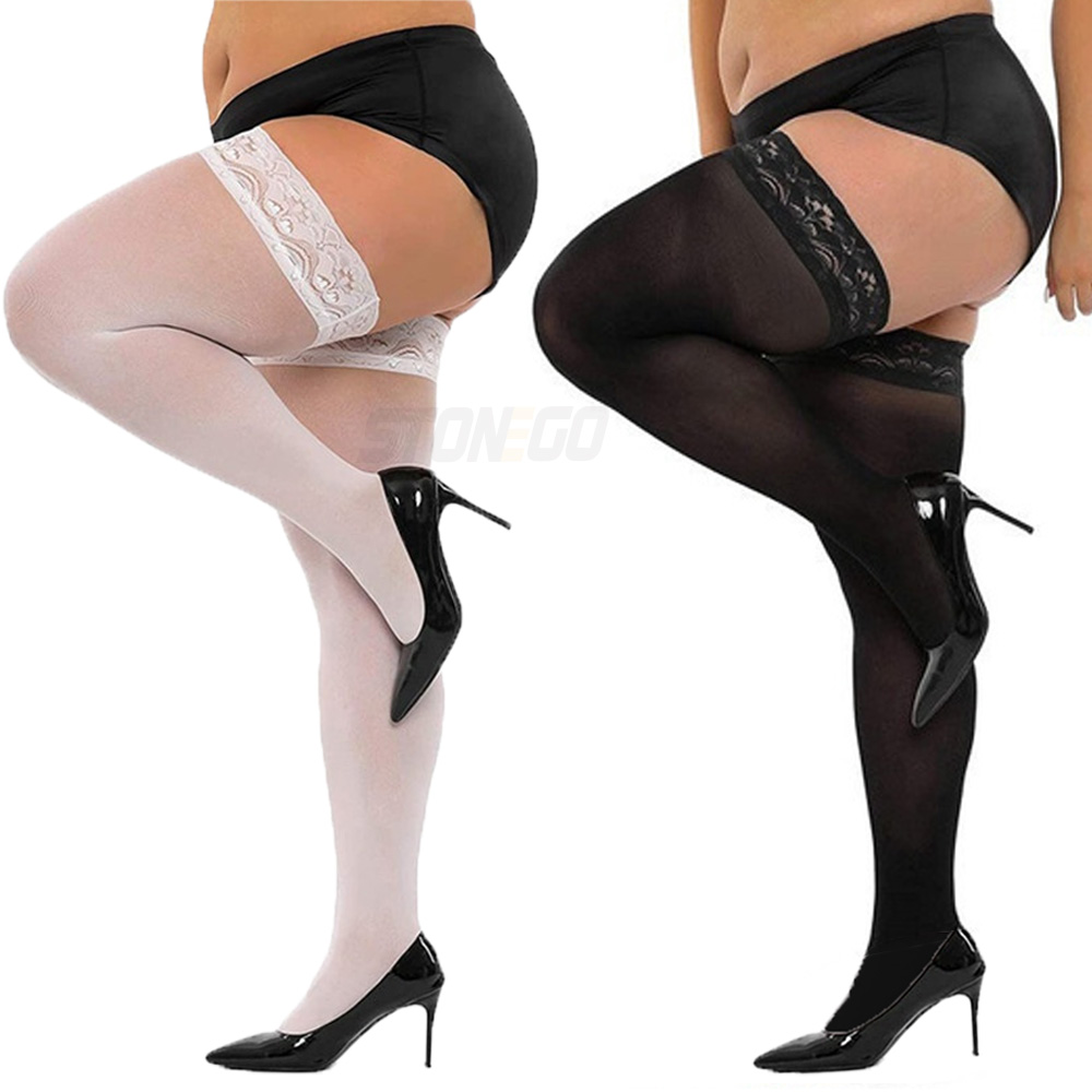 Plus Big Size Woman's Ultra-th – обзор и цена Thigh High Sock Stay Up